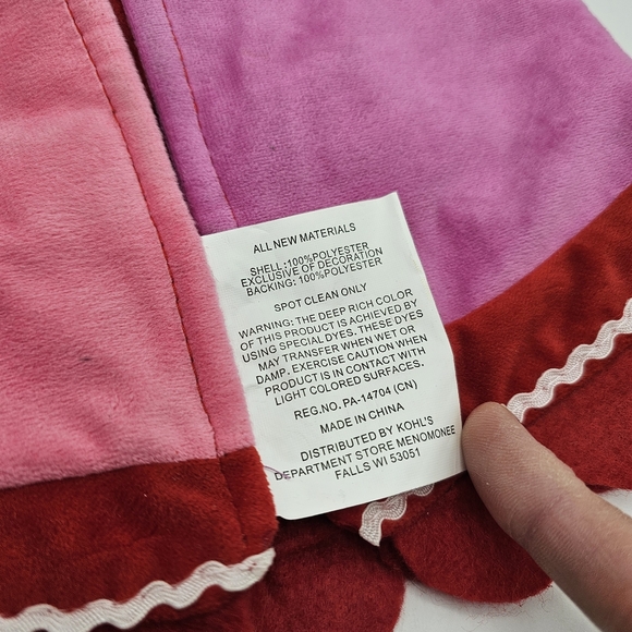 Cupcake Christmas Tree Skirt St Nicholas Square Pink Blue 24" Baker Baking NEW - Picture 5 of 6